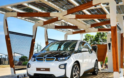 BMW reinventa los estacionamientos con paneles solares