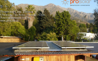 Proyecto Solar Residencial «CASA TERRAZA» en Santiago.
