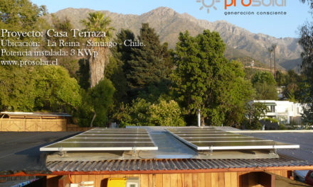 Proyecto Solar Residencial «CASA TERRAZA» en Santiago.