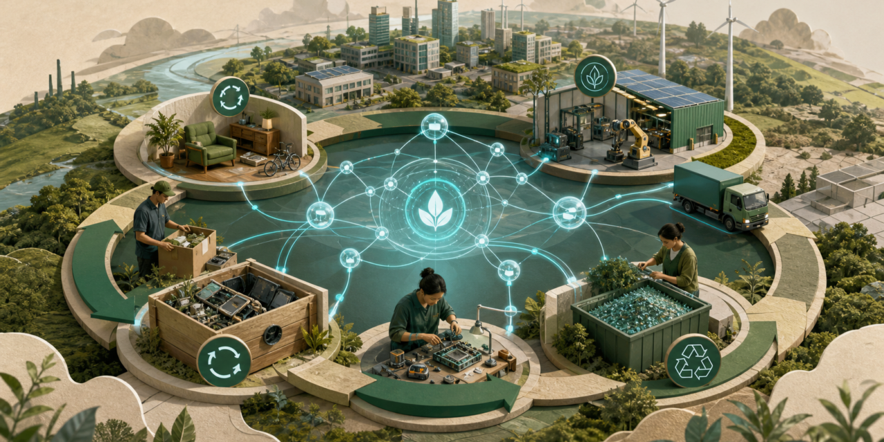Economía circular e inteligencia artificial agéntica: de la eficiencia aislada a sistemas que cierran el ciclo